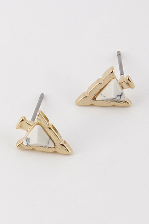 Egypt Inspired Earrings With Stone 6CBH2